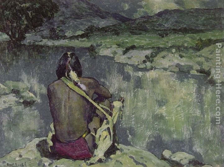 Eanger Irving Couse Moonlight Meditation